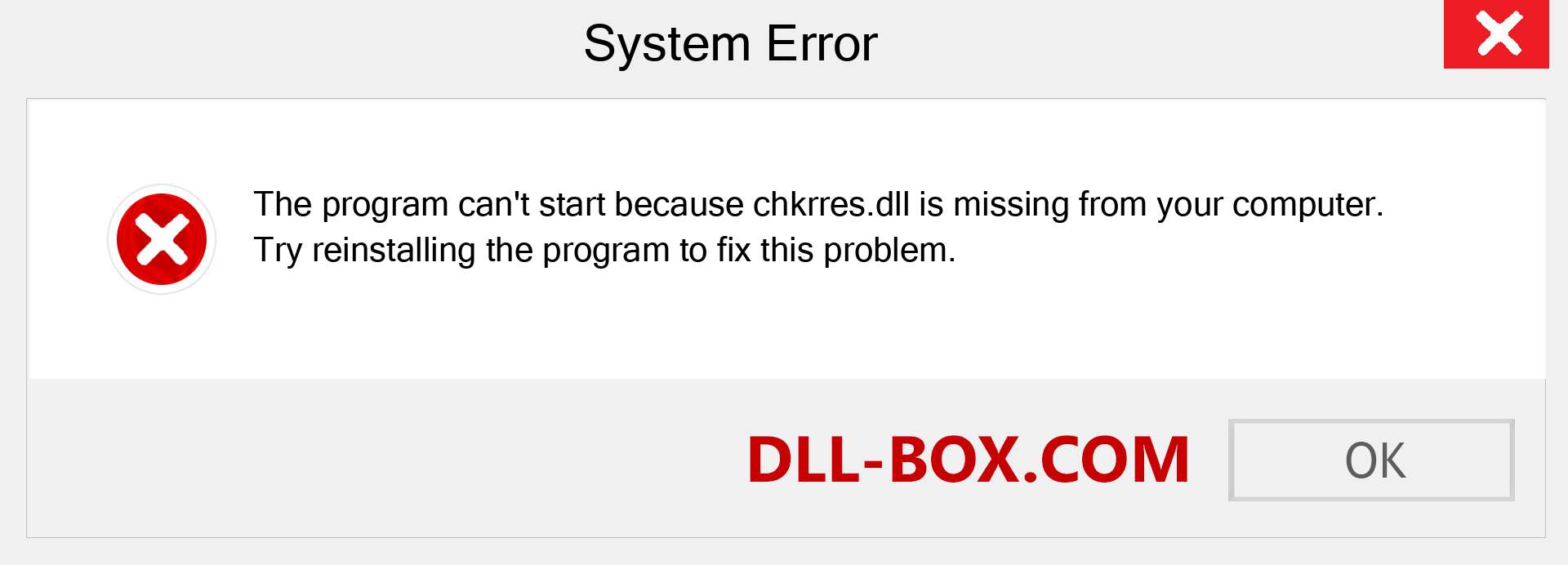  chkrres.dll file is missing?. Download for Windows 7, 8, 10 - Fix  chkrres dll Missing Error on Windows, photos, images